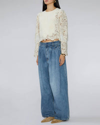 Sea - Vania Lace Combo Sleeve Sweater