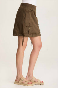Xcvi - Leticia Poplin Cinched Hem Mini Skirt