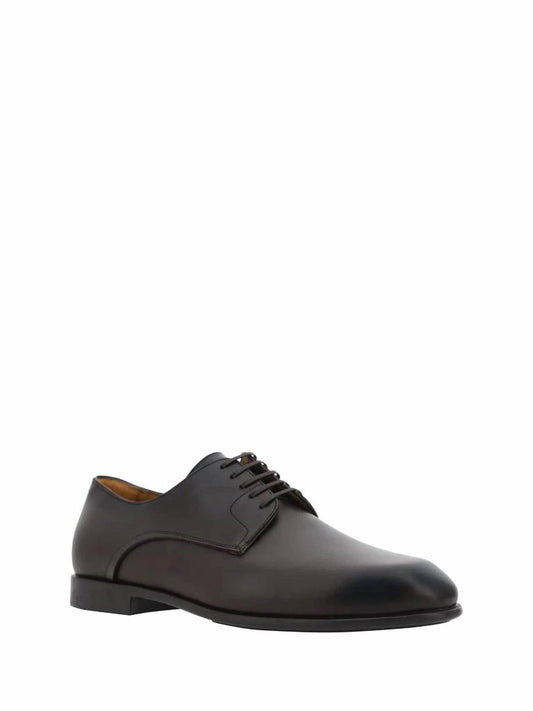 Salvatore Ferragamo - Men's Lace-up Leather Derby Shoes