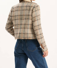 Tyler Boe Boucle Jacket in multi - women's jacket - detail view