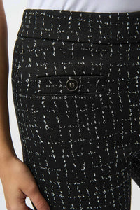 Joseph Ribkoff - Checkered Print Pull On Flared Pants