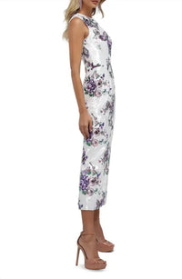 Helsi Bobbie Midi Dress in violet floral - women's dress - alternate view