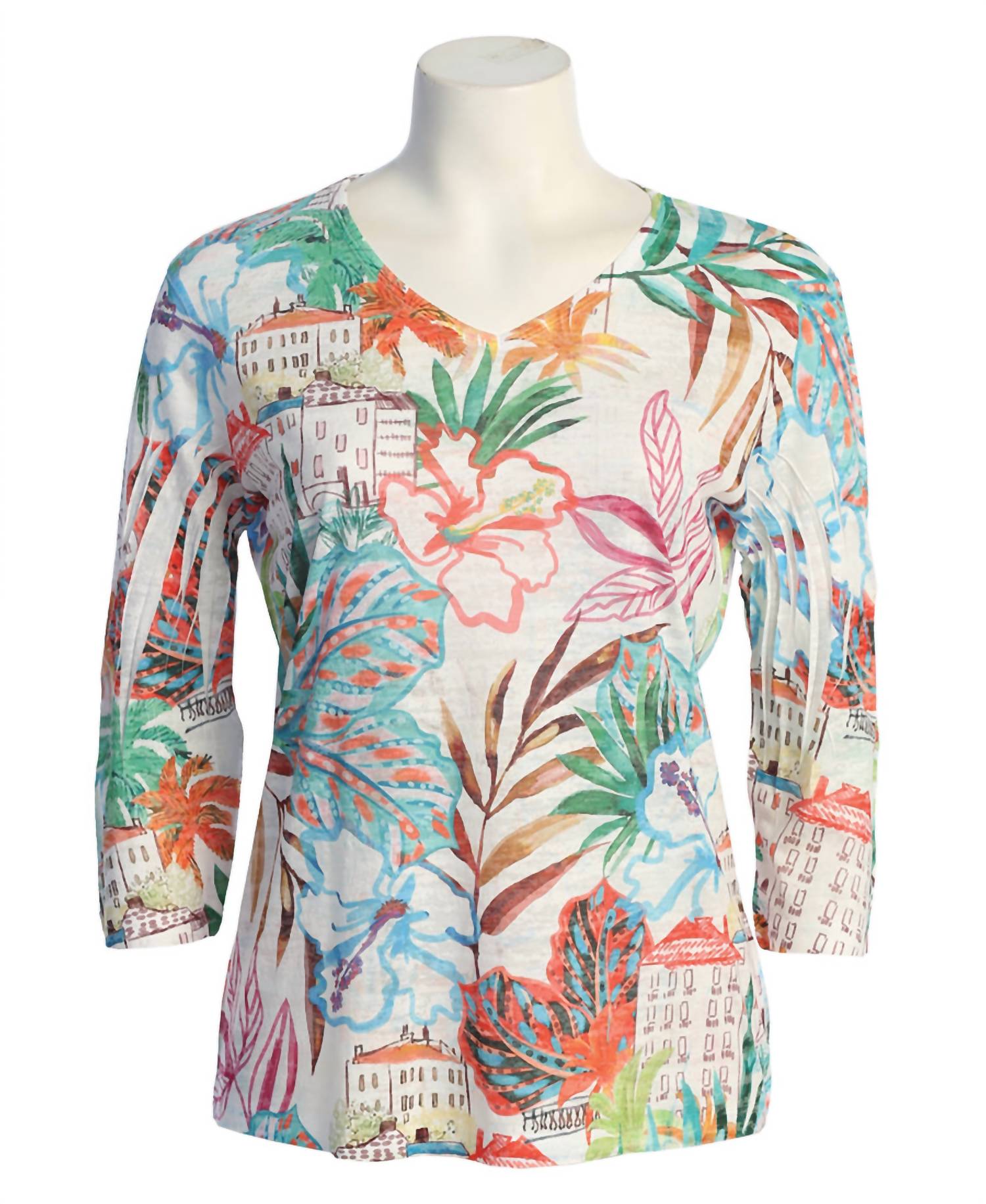 Jess & Jane - Women's Martinique Burnout Sublimation Top