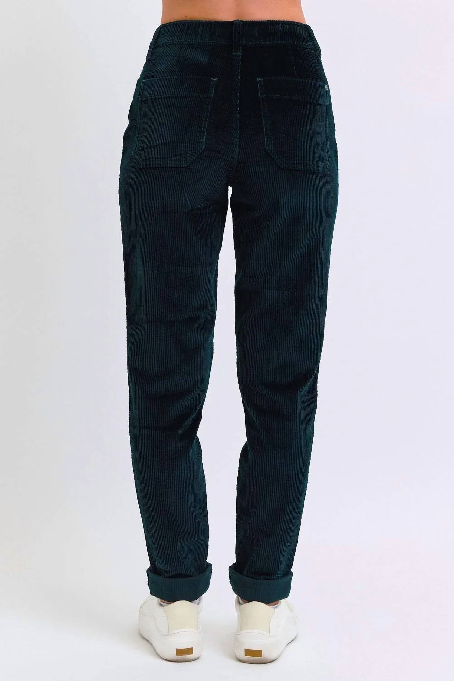 Judy Blue - High Waisted Corduroy Cuffed Jogger