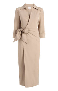 cinq a sept Cayleigh Midi Dress in khaki - women's dress - view 5
