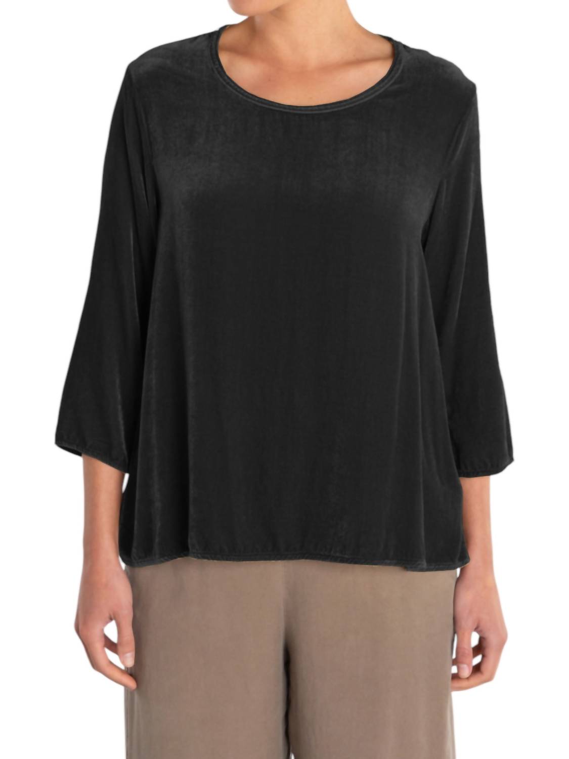 Cut Loose - 3/4 Sleeve A Line Top