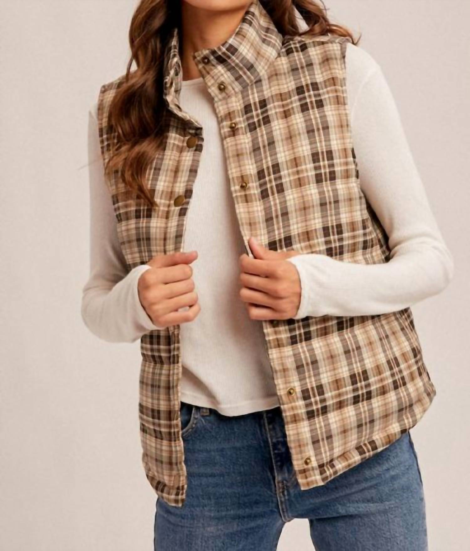 Hem & Thread - Plaid Puffer Vest