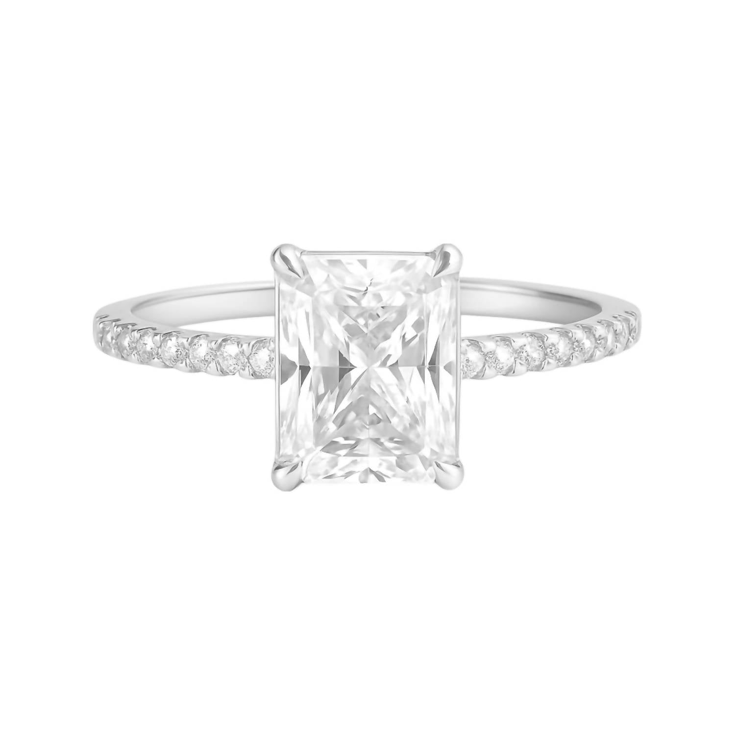 Allyanna Gifts - Women's Emerald Cut Moissanite Ring