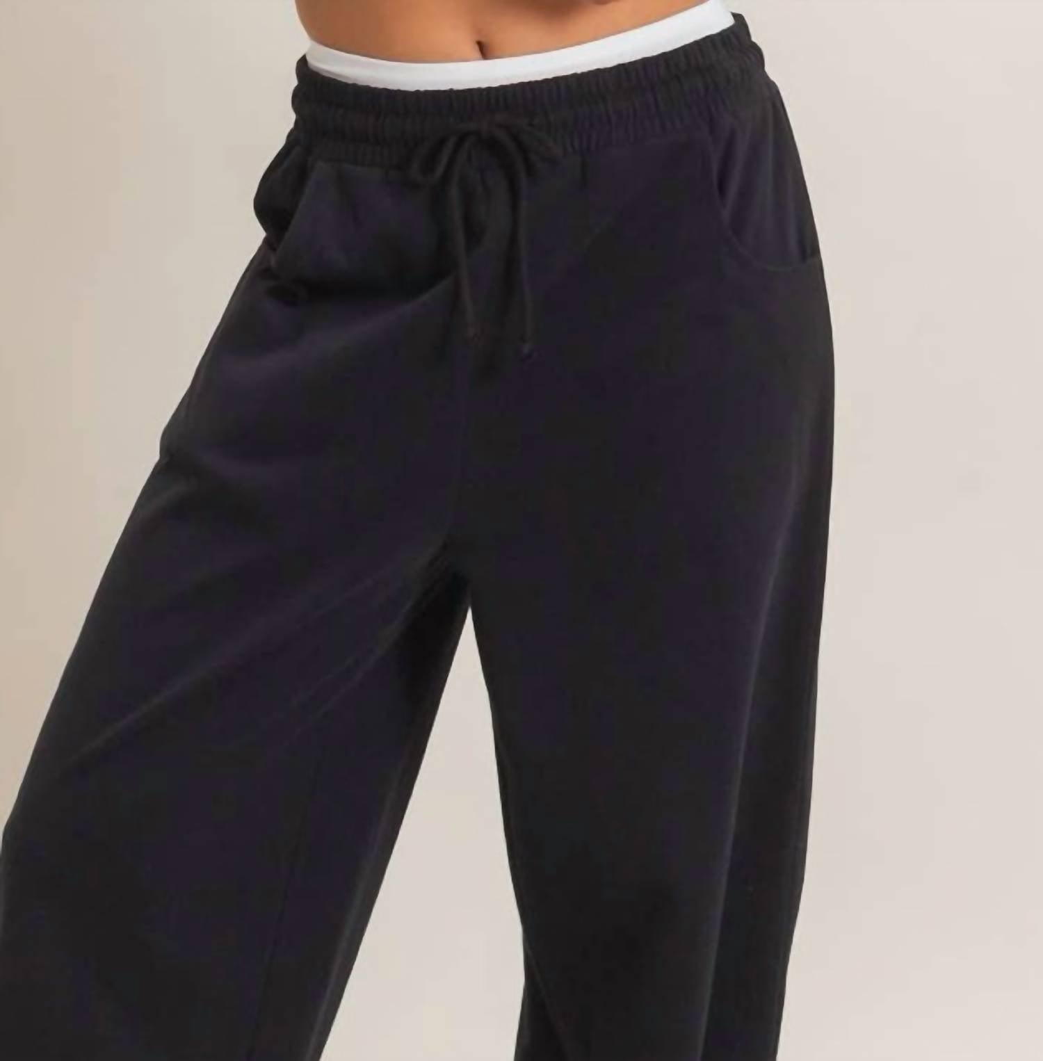 Hyfve - Trendy Cotton Wide Leg Pants
