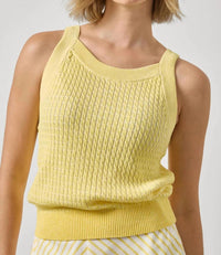 Lilla P - Mini Cable Knit Tank Top - Plus