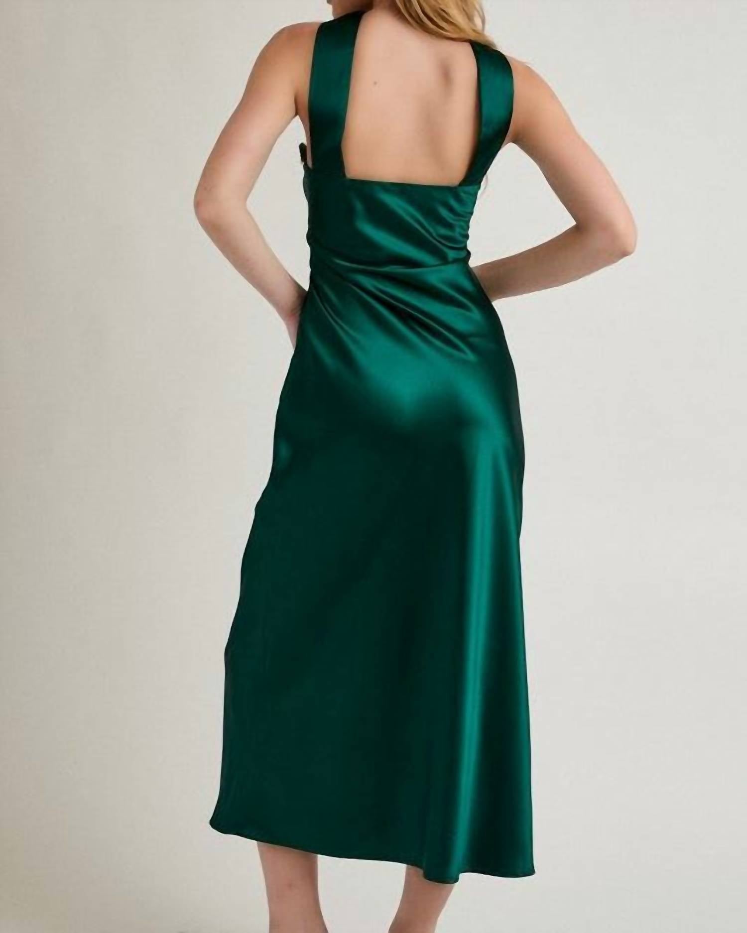 Le Lis - Strapless Scarf Detail Midi Dress