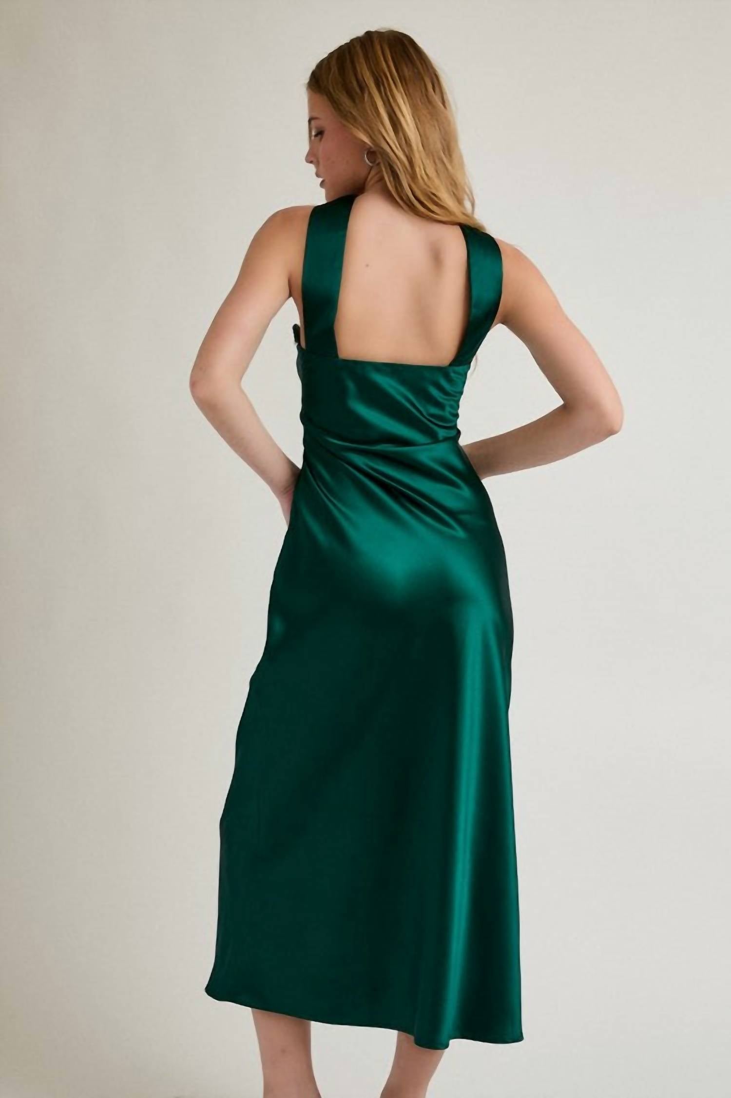 Le Lis - Strapless Scarf Detail Midi Dress