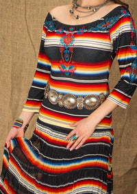 Vintage Collection - Sunrise Saltillo Maxi Dress