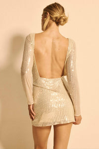 JEN'S PIRATE BOOTY Marmont Mini Dress in silver screen - women's dress - view 4