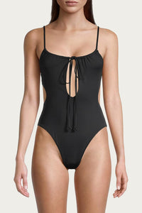 RUCHED CUTOUT ONE PIECE