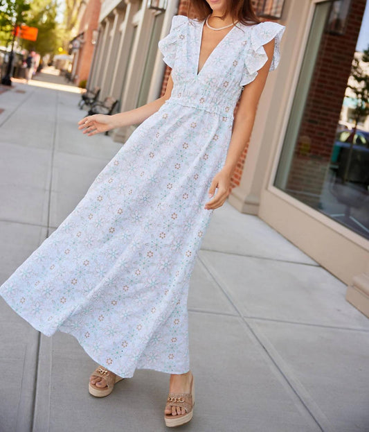 Sail To Sable - VNeck Maxi Dress