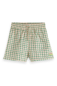 Scotch & Soda - Kids' Geo Print Drawstring Shorts