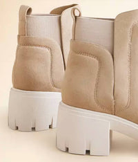Soda - Women's Ritah Lug Chelsea Ankle Boots
