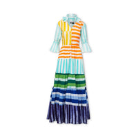 Studio 189 - Hand-batik Ruffle Tiered Maxi Dress