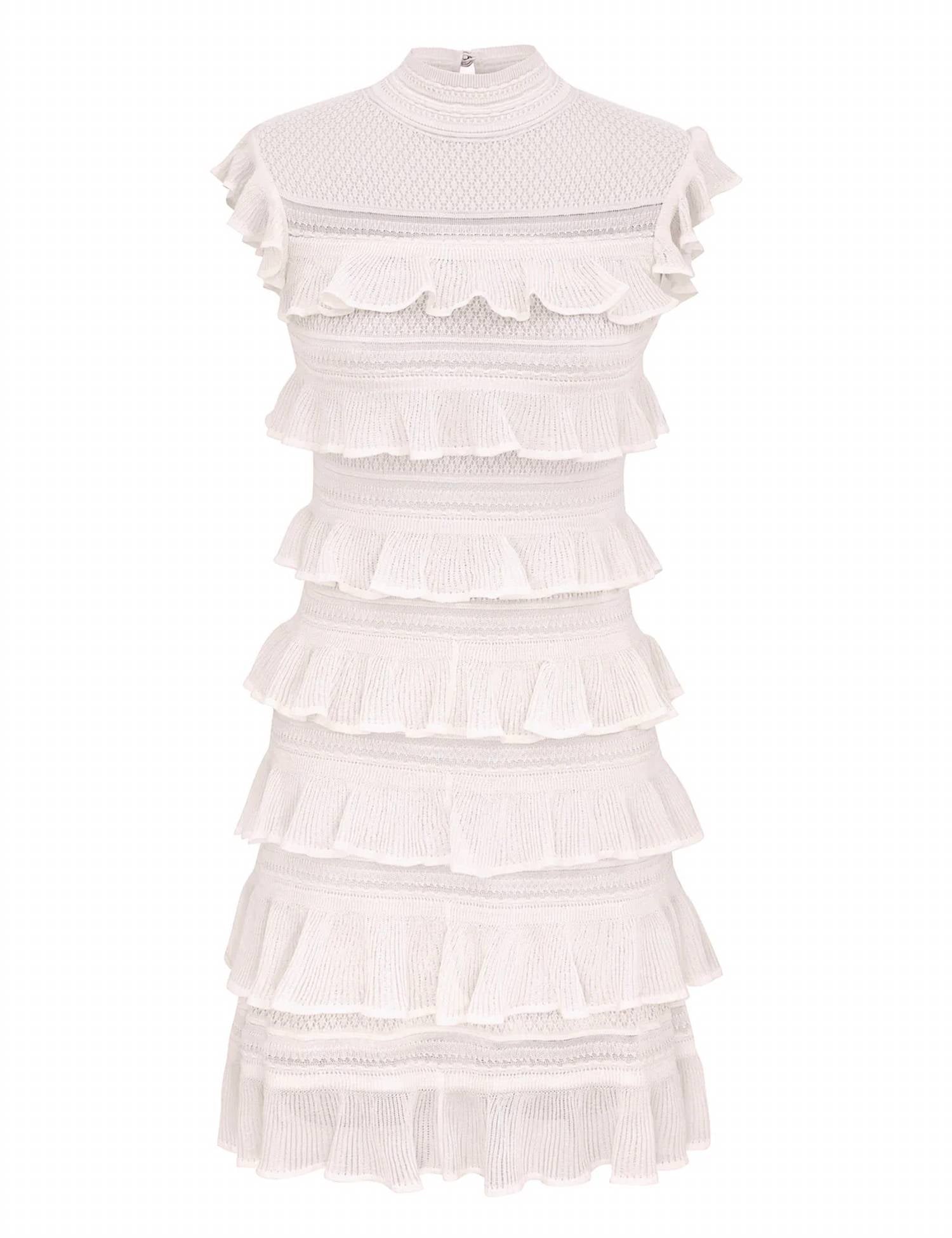 Zimmermann - Luna Lace Frill Mini Dress