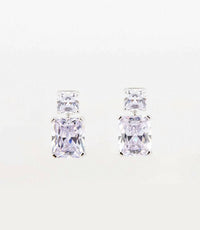 Marlyn Schiff - Women's Princess Cut Drop Earrings