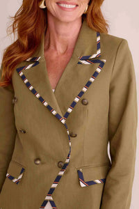 Fate by LFD Arianna Army Blazer in olive green - women's jacket - view 5