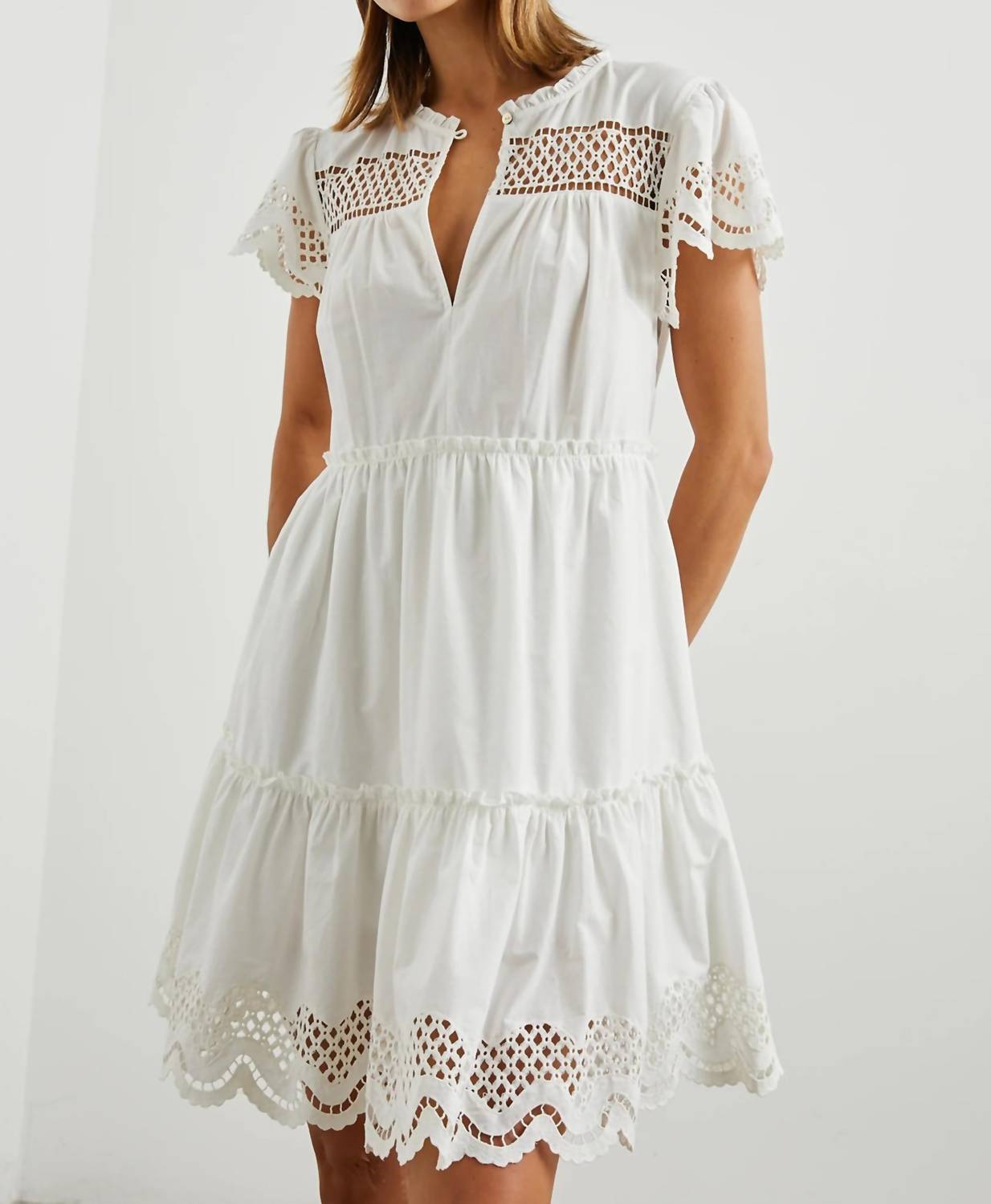 Rails Lettie Casual Dress in white - women's dress - alternate view