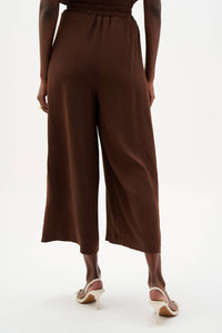 Joseph Ribkoff Pull-on Wide Leg Pants in mahogany - women's pants - alternate view