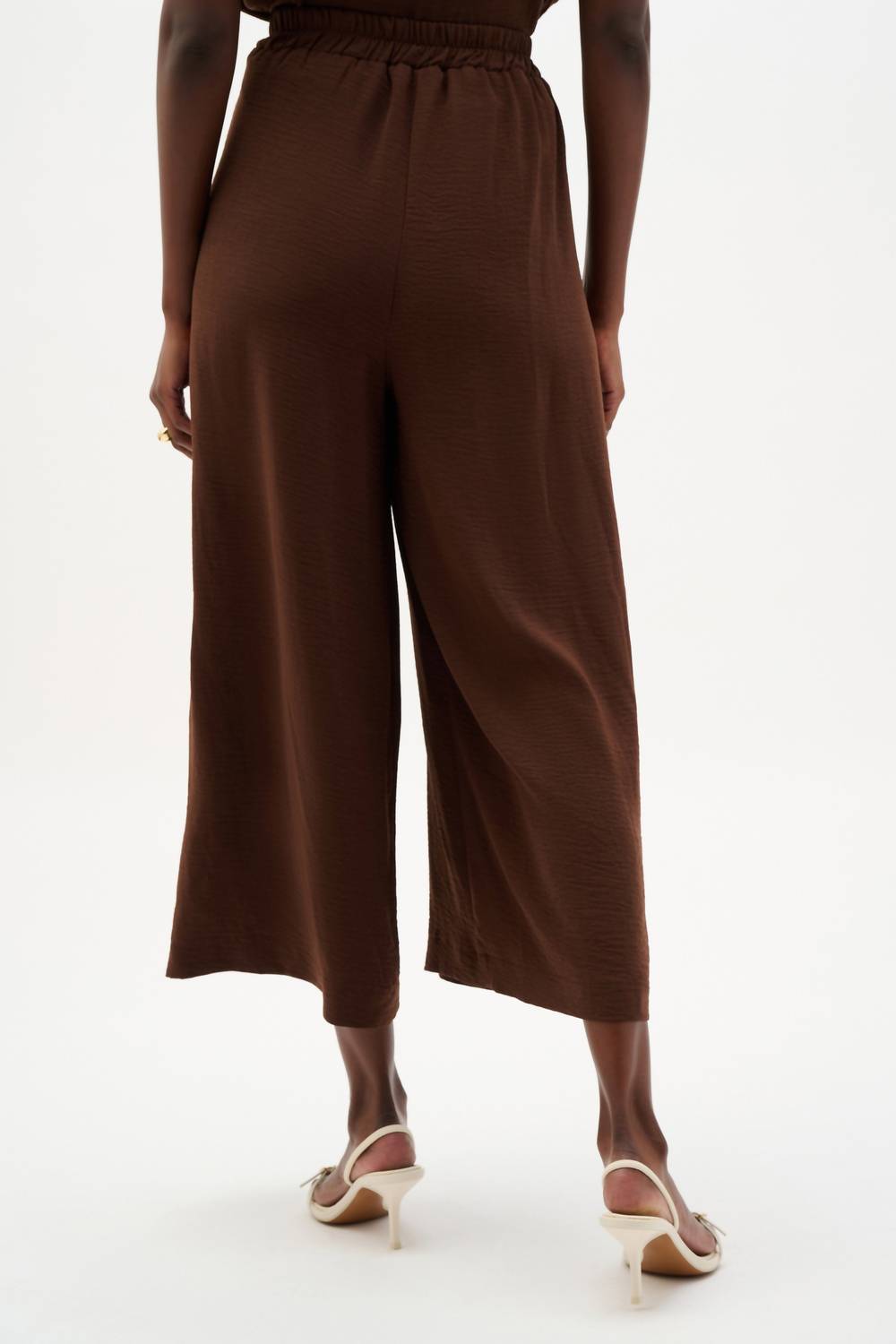 Joseph Ribkoff Pull-on Wide Leg Pants in mahogany - women's pants - alternate view