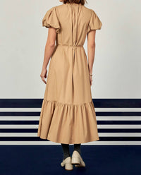 English Factory - Skinny Belted Midi Dress