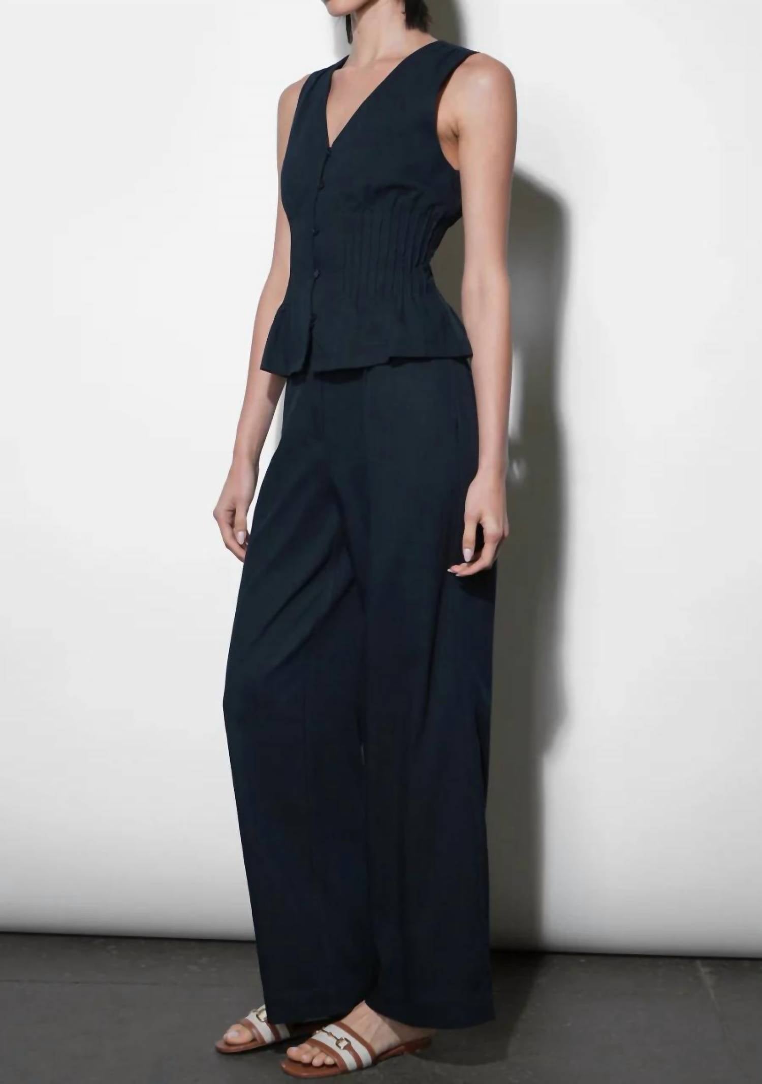 Greylin - Lily Pintuck Sleeveless Top