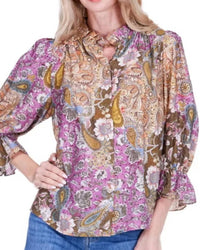 Joy Joy - Mosaic Paisley Top