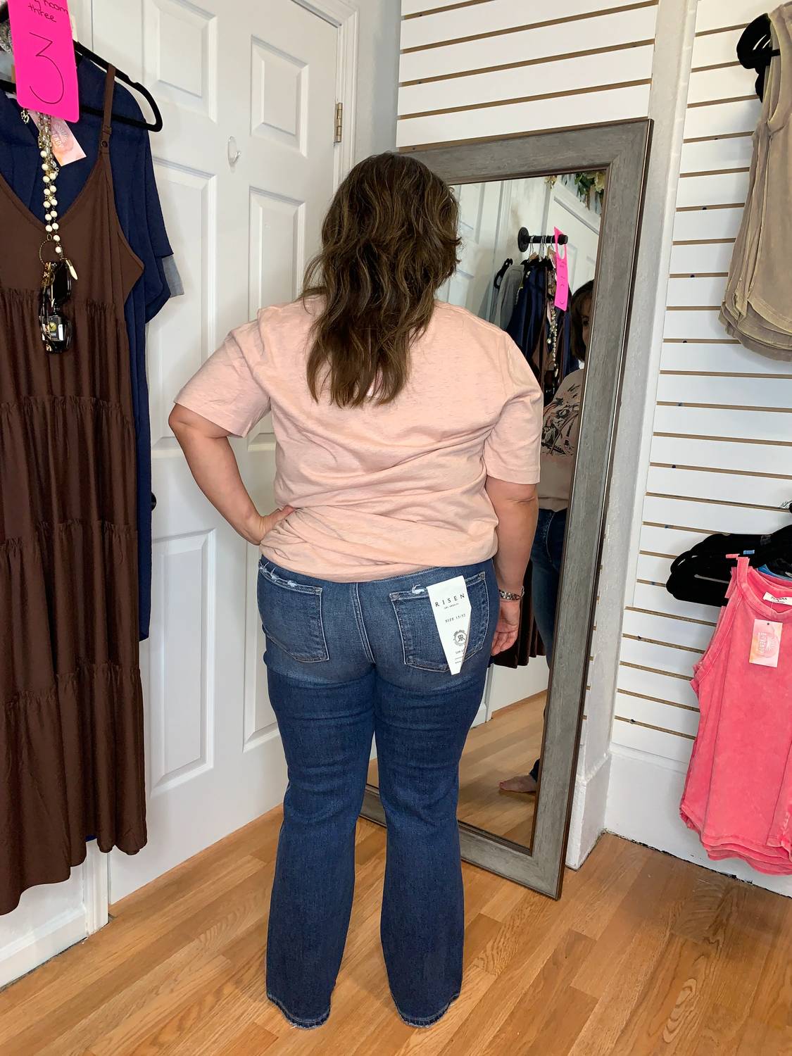 Risen - Carissa High Rise Straight Leg Crop Denim Jeans