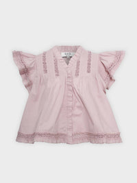 SEA Lilith Flutter Sleeve Top in blossom - women's blouse - view 4
