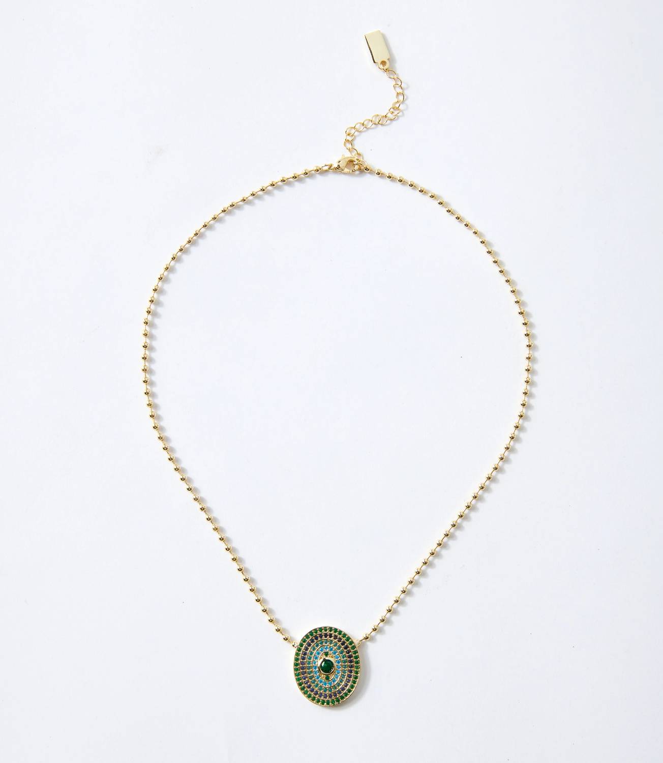 Native Gem - Women's Gemstone Disc Necklace