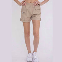 Mono B - Women's Relaxed Fit Active Cargo Shorts