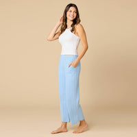 Softies - Pointelle Cropped Pant With Lettuce Edging
