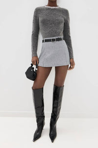 Self-Portrait - Embellished Knit Top