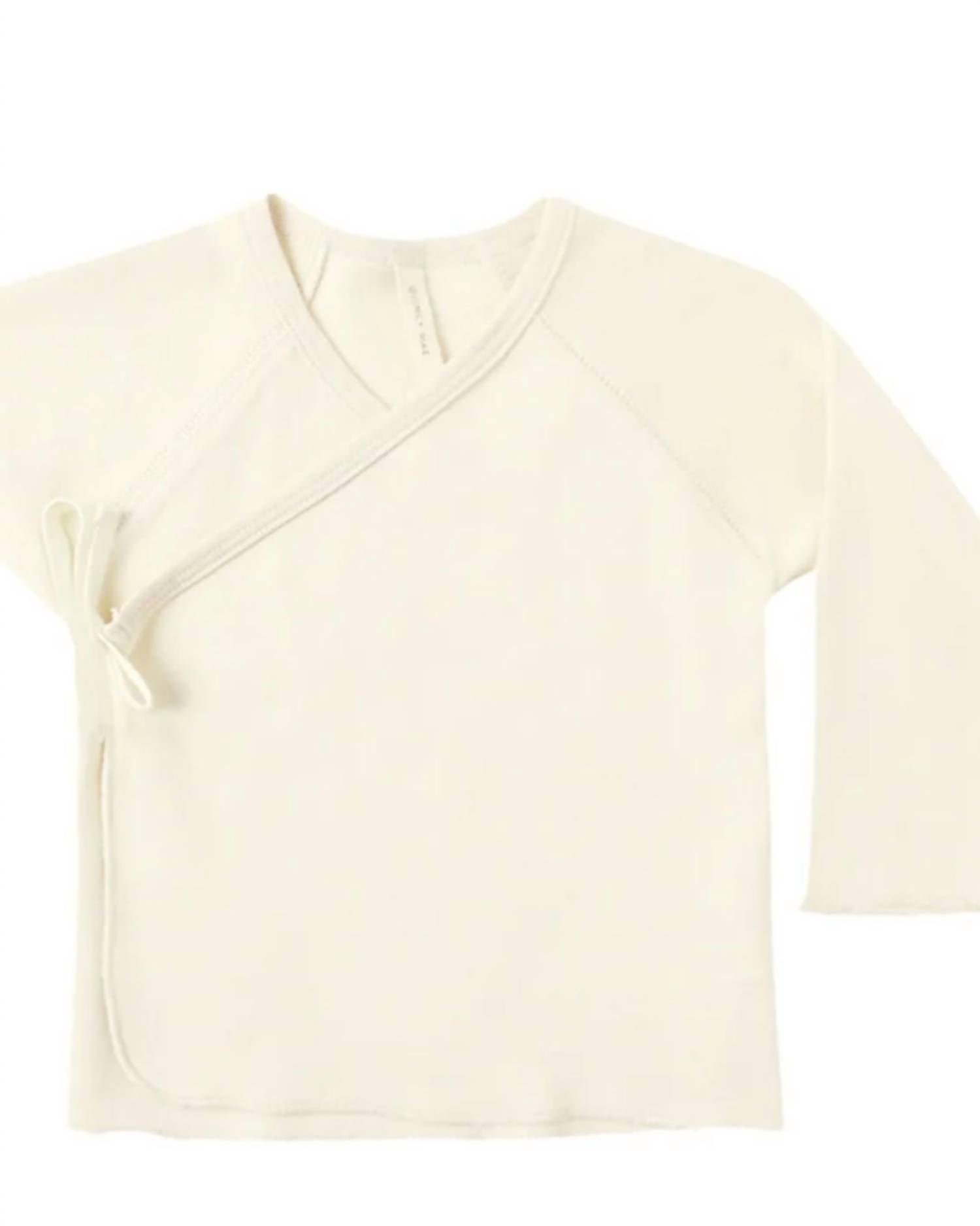 Quincy Mae - Kid's Wrap Top And Footed Pant Set