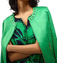 Joseph Ribkoff Zip Front Casual Jacket in island green - women's jacket - view 5