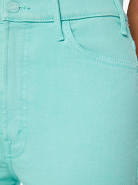 Mother Hustler Ankle Fray Jeans in cascade - women's jeans - alternate view