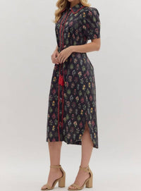 Entro - Collared Midi Dress