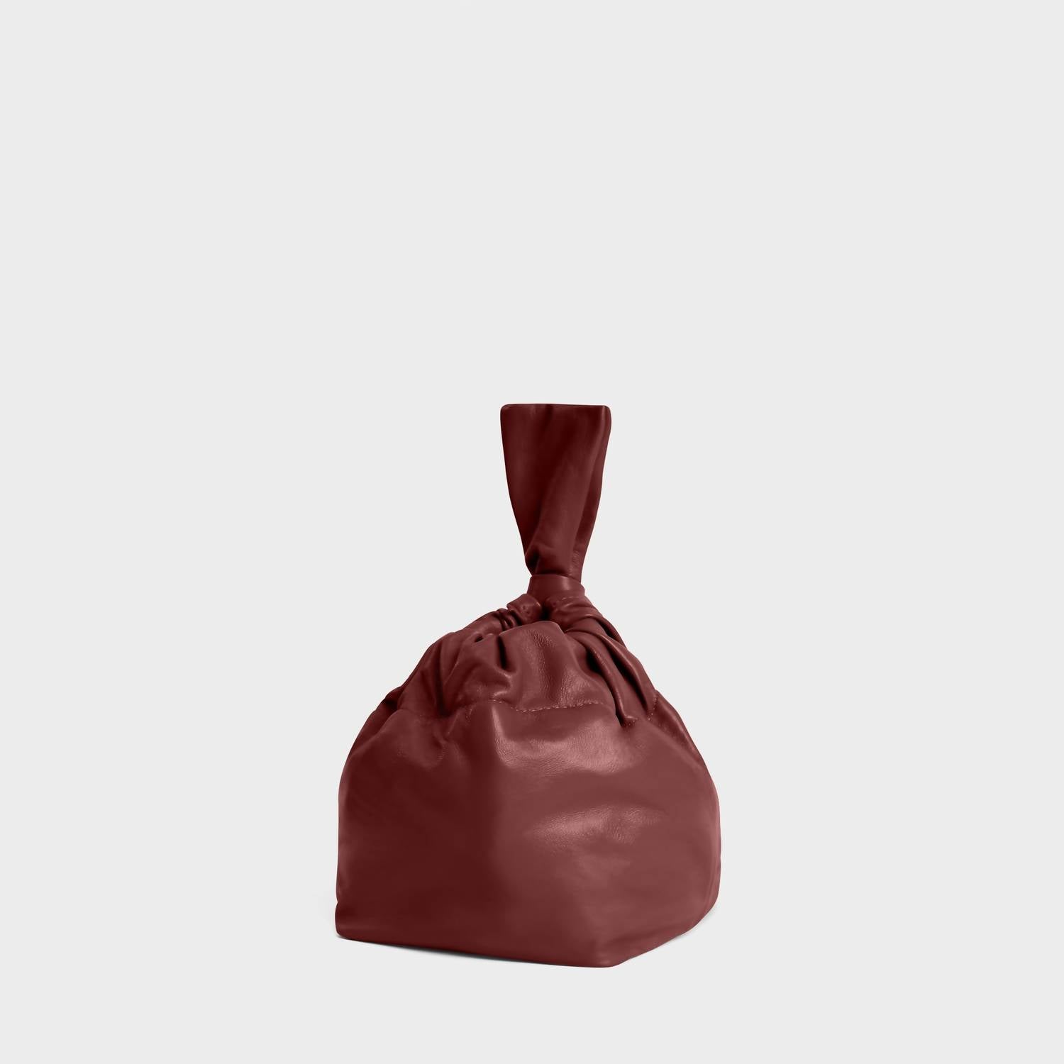 Lemiz - Women's Mariposa Twist Clutch Leather Handbag