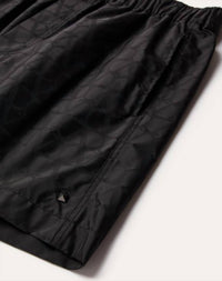Valentino Garavani Men’s Toile Iconographe Nylon Swimsuit in black - men's swimwear - alternate view