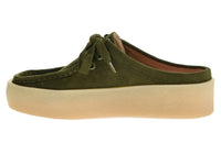 DIRTY LAUNDRY Women's Daybreak Slide Clog in olive - women's shoe - detail view
