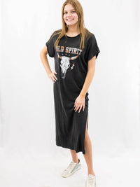 Zutter - Wild Spirit Graphic T-shirt Midi Dress