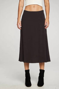 Chaser - Flouncy Side Slit Midi Skirt
