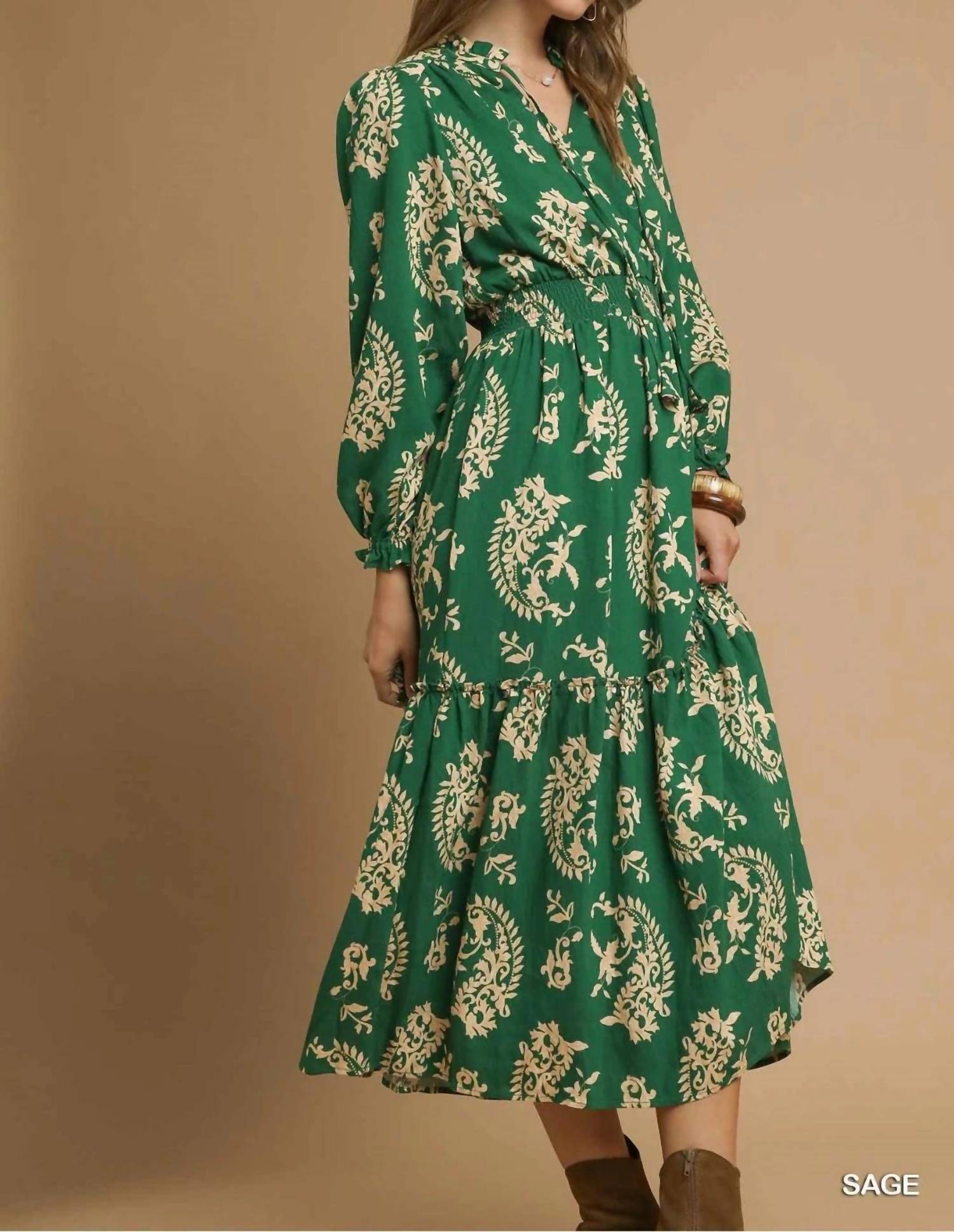 Umgee - Lucky To Have You Midi Dress