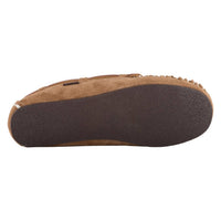 Lamo Women's Britain Moccasin Ii Slipper in chestnut - women's shoe - detail view
