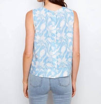 Charlie B - Printed Back Button Blouse